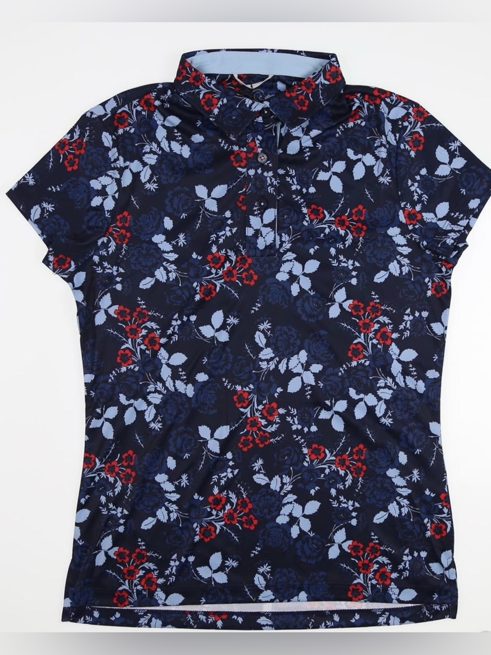 Swannies Golf Darci Floral Performance Polo